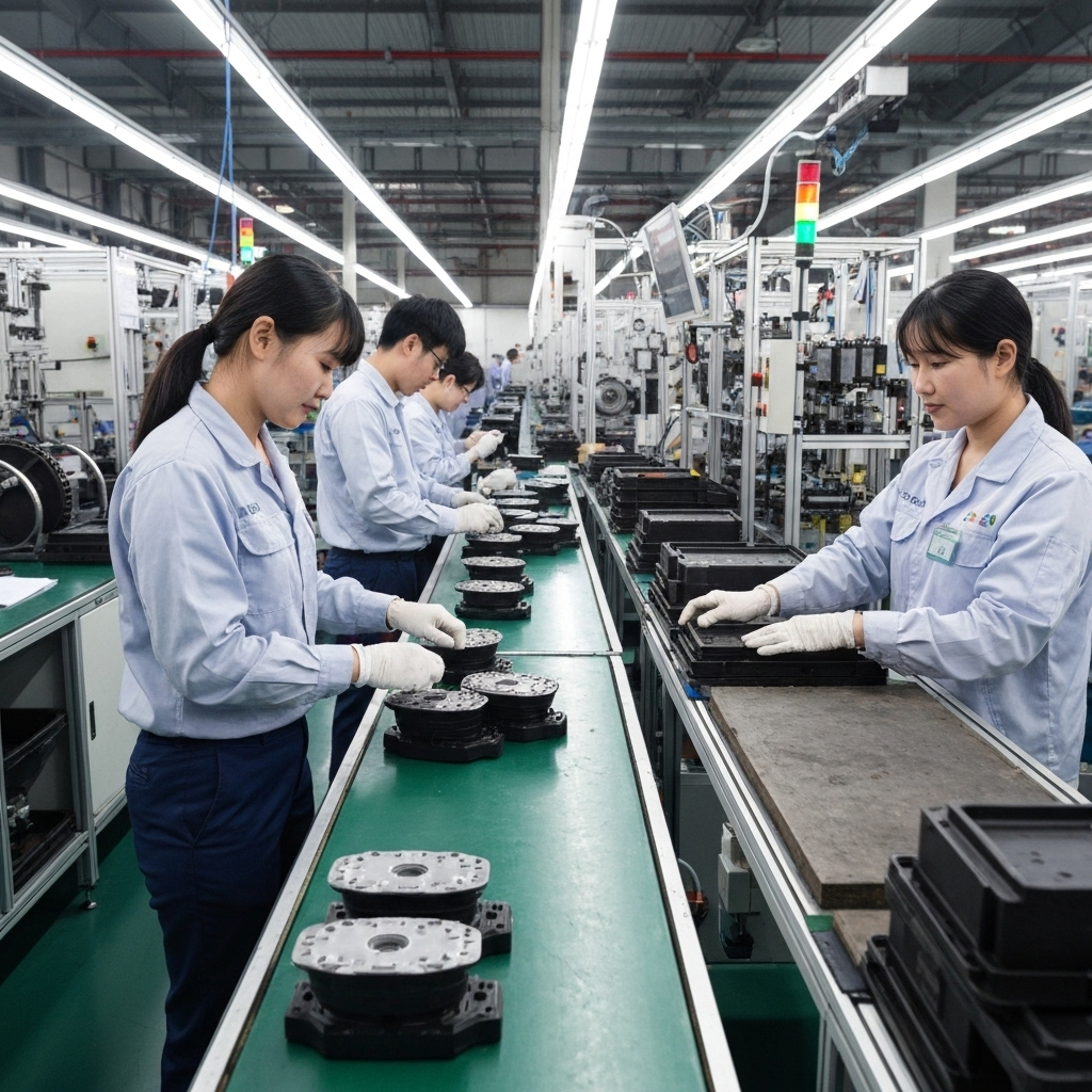 Quality control production line with solid state relays